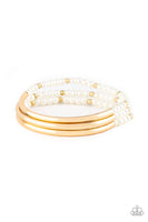 Paparazzi City Pretty - Gold Bracelet