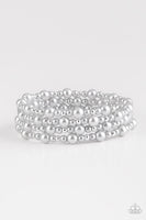 Paparazzi Classic Confidence - Silver Bracelet