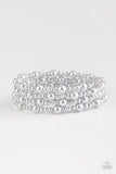 Paparazzi Classic Confidence - Silver Bracelet