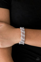 Paparazzi Classic Confidence - Silver Bracelet