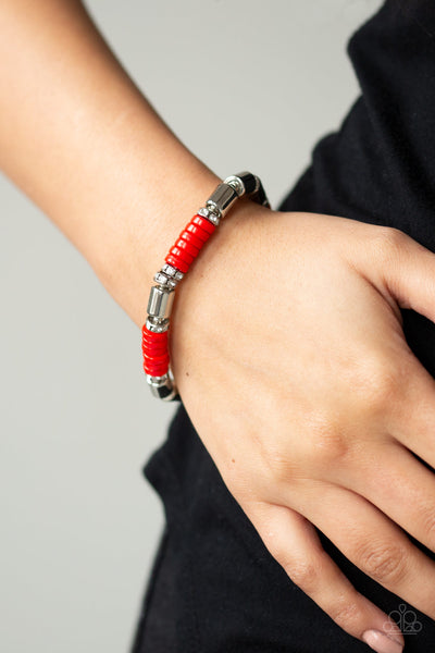 Paparazzi Whimsical Wanderer - Red Bracelet