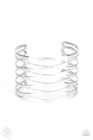 Paparazzi Keep Them On Edge - Silver Bracelet