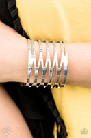 Paparazzi Keep Them On Edge - Silver Bracelet