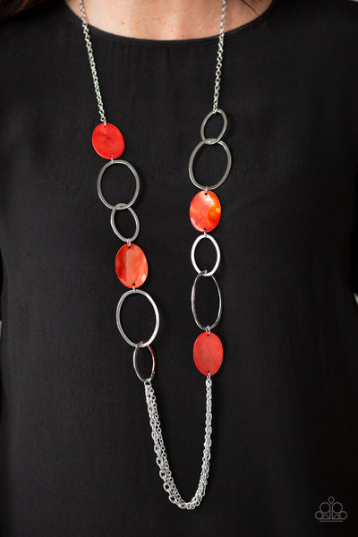 Paparazzi Kaleidoscope Coasts - Red Necklace