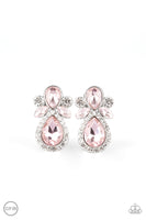 Paparazzi Celebrity Crowd - Pink Clip-On Earrings