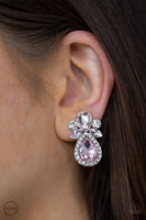 Paparazzi Celebrity Crowd - Pink Clip-On Earrings