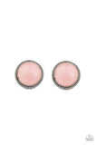 Paparazzi Desert Dew - Pink Post Earrings