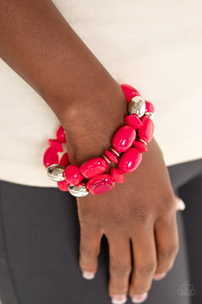 Paparazzi Fruity Flavor - Pink Bracelets