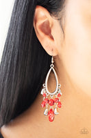 Paparazzi Summer Catch - Red Earrings