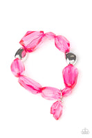 Paparazzi Gemstone Glamour - Pink Bracelet