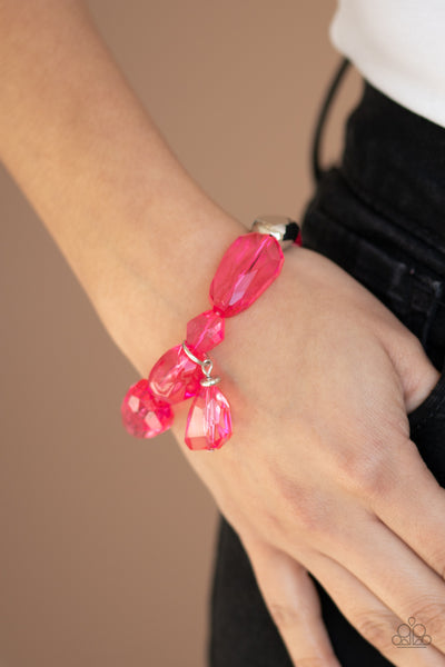 Paparazzi Gemstone Glamour - Pink Bracelet