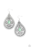 Paparazzi Eden Glow - Green Earrings