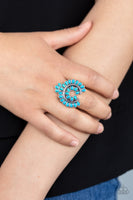 Paparazzi Trendy Talisman - Blue Ring