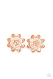 Paparazzi Water Lily Love - Rose Gold Post Earrings