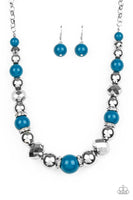 Paparazzi Weekend Party - Blue Necklace