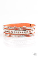 Paparazzi Unstoppable - Orange Wrap Bracelet