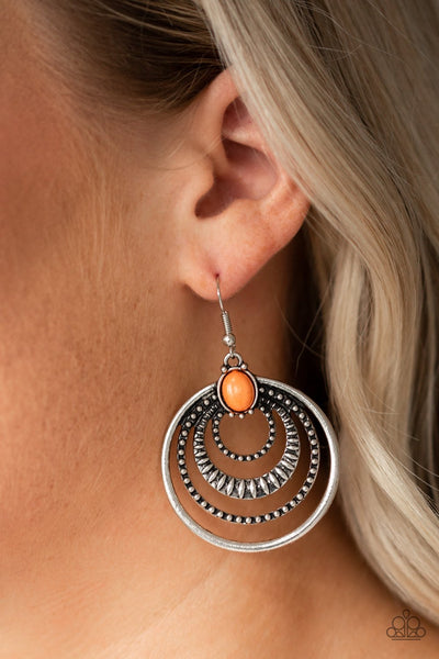 Paparazzi Southern Sol - Orange Earrings