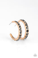 Paparazzi Welcome To Glam Town - Gold Hoop Earrings