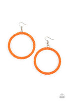 Paparazzi Beauty and the BEACH - Orange Earrings