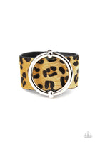 Paparazzi Asking FUR Trouble - Yellow Wrap Bracelet