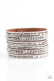 Paparazzi Wham Bam Glam - Brown Wrap Bracelet