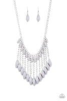 Paparazzi Venturous Vibes - Silver Necklace