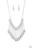 Paparazzi Venturous Vibes - Silver Necklace