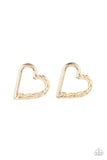 Paparazzi Cupid, Who? - Gold Post Earrings