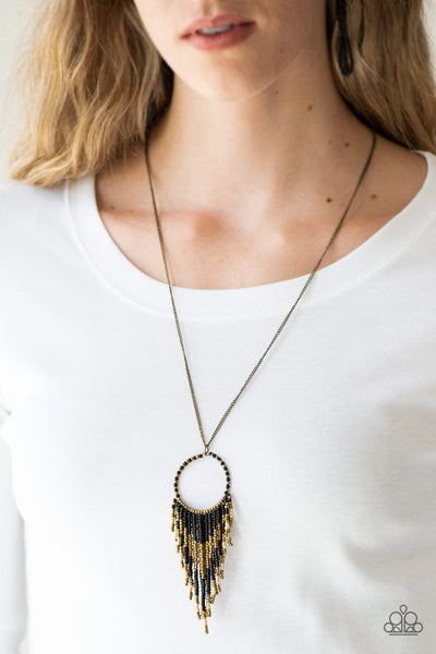 Paparazzi Badlands Beauty - Black Necklace