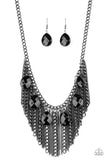 Paparazzi Vixen Conviction - Black Necklace