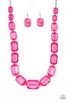 Paparazzi ICE Versa - Pink Necklace