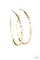 Paparazzi Fleek All Week - Gold Hoop Earrings