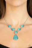 Paparazzi Dewy Decadence - Blue Necklace