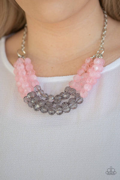 Paparazzi Summer Ice - Pink Necklace