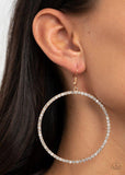 Paparazzi Wide Curves Ahead - Gold Hoop Earrings