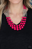 Paparazzi A La Vogue - Pink Necklace