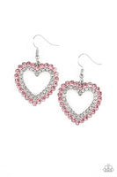 Paparazzi High School Sweethearts - Pink Earrings