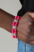 Paparazzi Daisy Debutante - Pink Bracelet