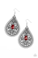 Paparazzi Eden Glow - Red Earrings