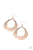 Paparazzi Vineyard Venture - Rose Gold Earrings