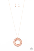 Paparazzi Bad Heir Day - Copper Necklace