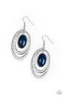 Paparazzi Seaside Spinster - Blue Earrings