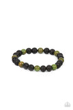 Paparazzi Molten Mogul - Green Urban Bracelet