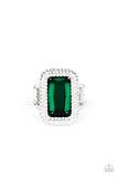 Paparazzi A Grand STATEMENT-MAKER - Green Ring