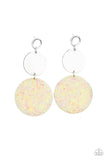 Paparazzi Beach Day Glow - Yellow Post Earrings