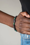 Paparazzi A Hundred and ZEN Percent - Green Urban Bracelet