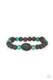 Paparazzi A Hundred and ZEN Percent - Green Urban Bracelet