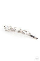 Paparazzi Stellar Socialite - White Hair Clip