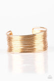 Paparazzi Wire Warrior - Gold Bracelet