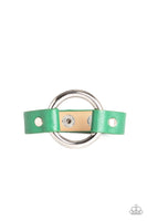 Paparazzi Rustic Rodeo - Green Wrap Bracelet